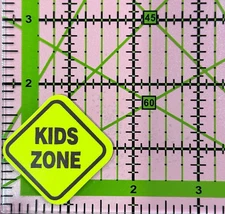 MINI Funny Warning Sticker: KIDS ZONE - Vinyl Decal Sticker Bomb FREE XTRAS