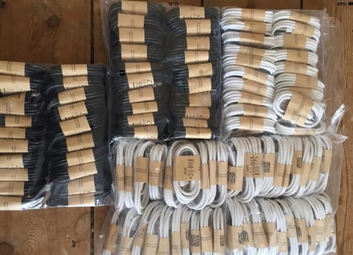 Lote de trabajo de 100 cables de sincronización de carga micro USB para Samsung LG Nokia HTC - Imagen 1 de 2