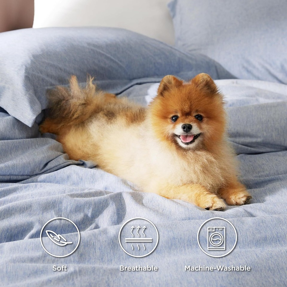 Duvet Cover Queen Size Super Soft Cationic Dyed Duvet Cover for Kids