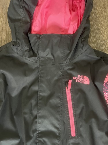 The North Face Abbey Triclimate Girls Large 14-16 Dryvent Shell Only Pink Black - Picture 4 of 7