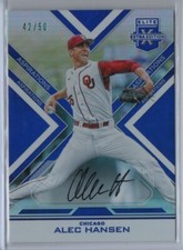 2016 Panini Elite Extra Edition Aspirations Blue #49 Alec Hansen Auto Card /50