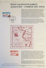 France Museum Postal FDC 21 96 511 Islands Sangs Corse 3F Ajaccio 1996