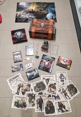 Risen 2 Dark Waters Stahlbarts Schatz Edition Spiel , Figur, Sticker, Flagge Uvm