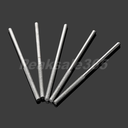 5pcs Diamond Coated Burrs Sharpening Grinding Ceramics Wood Stone Rotary Tool - Picture 5 of 12