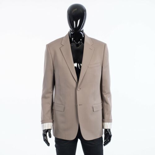 DIOR HOMME 2850$ Beige Wool Twill Blazer Jacket - 'Christian DIOR HOMME 2850$ Beige Wool Twill Blazer Jacket - 'Christian