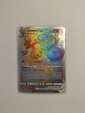 2022 Pokemon - Unown VSTAR 199/195 Silver Tempest (RAINBOW SECRET) NEAR MINT on eBay
