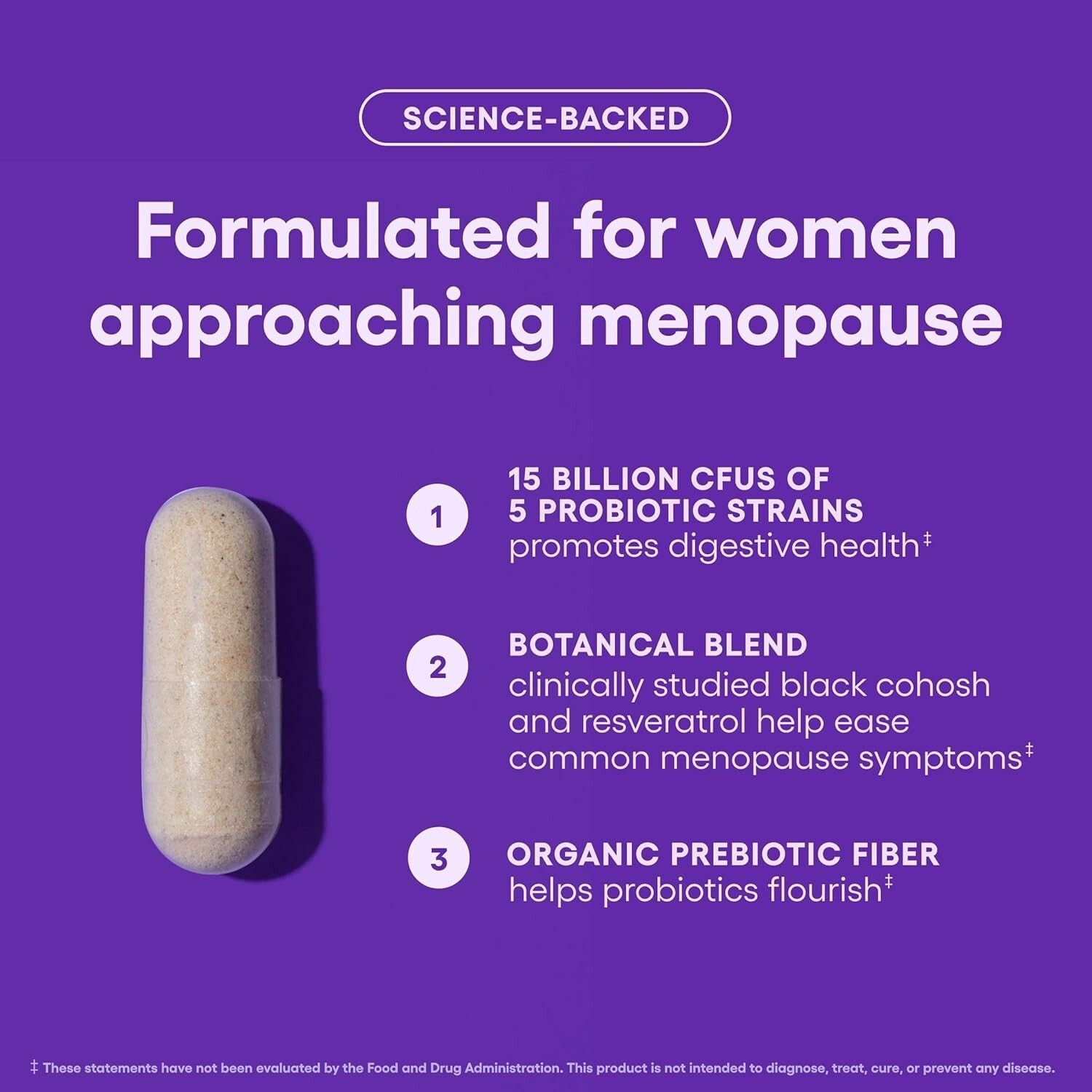 Physician's Choice Menopause Probiotic Supplement for Women, 50 mg, 15ct (4PK) eBay