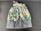 Vintage Halbschürze eine Tasche 100% Nylon wendbar seitlich durch Ornamentik
