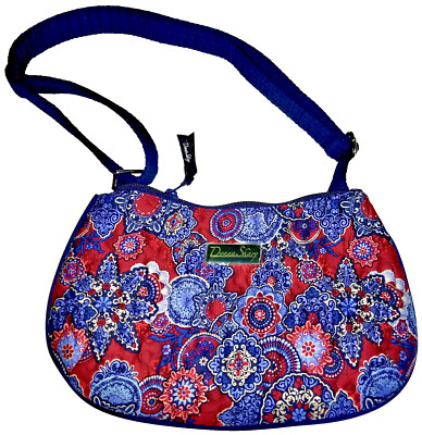 NWT Donna Sharp Quilted Shoulder Handbag  Red White Blue Purse Patriotic USA