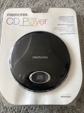 New Memorex Personal CD Player MD6451BLK Skip Protection CD/CD-R/-RW Earbuds