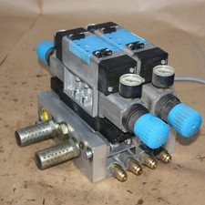 FESTO 24V MUHx2-ZP-D-3-240 SOLENOID VALVE PNEUMATIC AIR MANIFOLD VIGK-04-D-3-NP