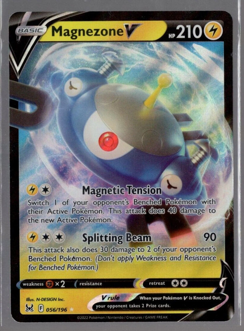Magnezone V 56/196 Ultra Rare Lost Origin Pokemon TCG Near Mint