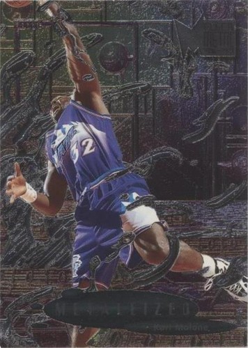 1994-95 Fleer Metal Karl Malone metallized Card #225 Utah jazz | eBay