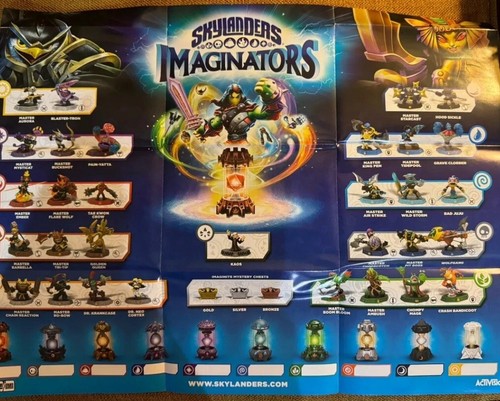 Skylanders Imaginators Checklist Game Poster Brand New | eBay