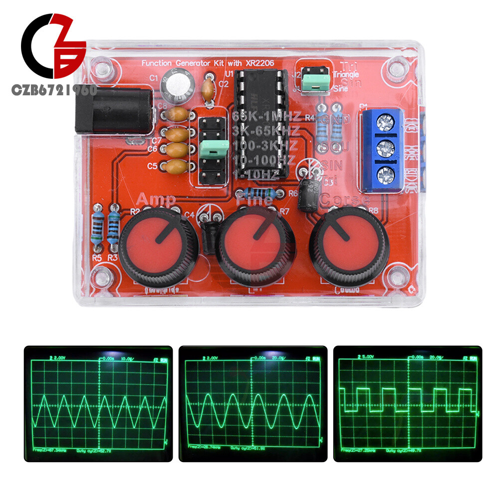 Edison Generator XR2206 Function Signal Generator Kit – 1Hz To 1MHz Sine/ Triangle/Square Wave Output DIY Electronics Signal Source - Foto 7