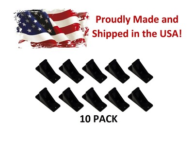 Black Plastic Mini Roof Snow Ice Guard-10 PK | Prevent Sliding Snow Stop Buildup