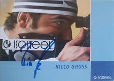 Original Autogramm Biathlon Ricco Gro&szlig;