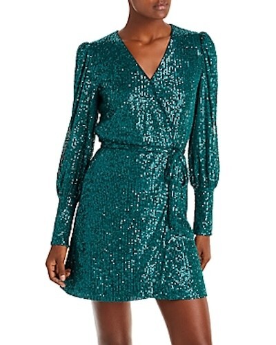 aqua green sequin dress HACCHIC COUTURE GREEN SEQUIN STRAPLESS DRESS