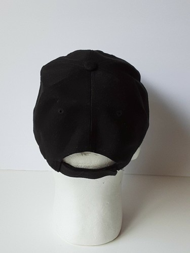 Vtg NY New York Red Letters Strap back Black Hat Cap - Picture 3 of 6