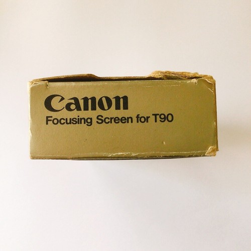 Canon Focusing Screen for T90 Type E New Split Microprism+English Manual in Box - Picture 10 of 12