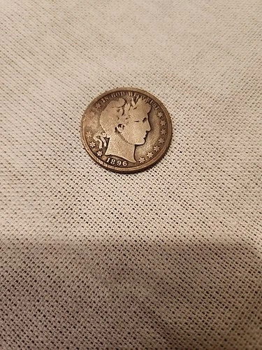 1896 barber Silver half dollar
