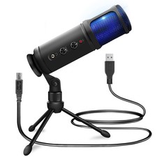 Pyle USB PC Recording Condenser Microphone, Portable Audio Condenser Desk Mic...