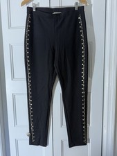 Michael Kors Black Studded Skinny Pants Size L