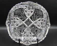 American Brilliant Period Cut Glass Candy Dish