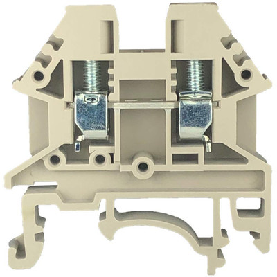 Dinkle DK2.5N DIN Rail Terminal Block Screw Type UL 600V 20A 12-22AWG, Pack of 1