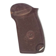 Vintage Soviet Russian Makarov Pm Brown Bakelite Pistol Grip Ussr Handgrip Screw