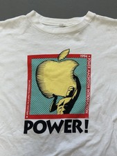 Vintage 90s Apple Mac Computer T Shirt 1994 Japan Conference Size Large Rare