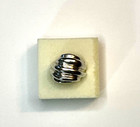 925 Sterling Ribbed Dome Ring Sz 9 — photo 1