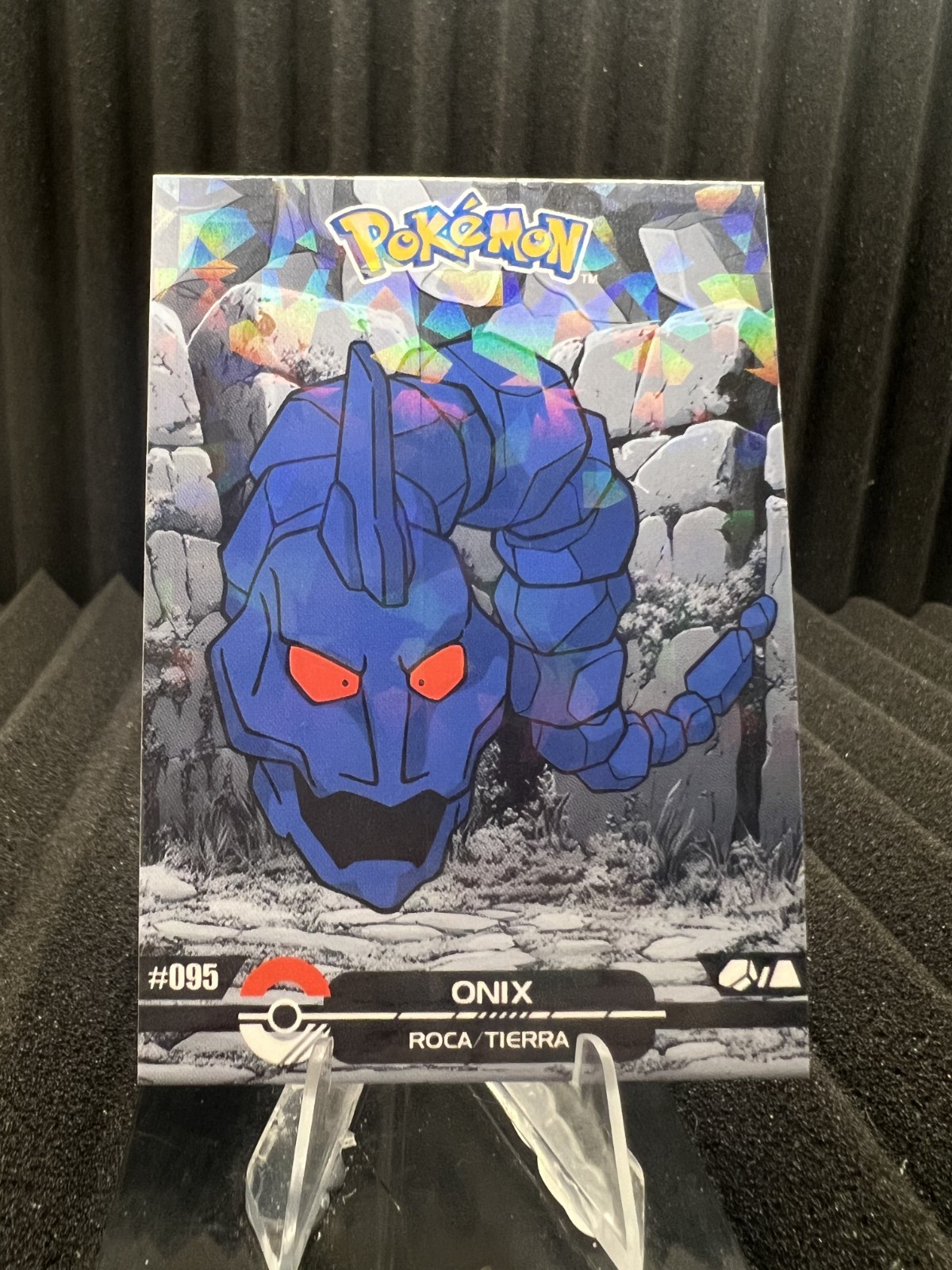Onix #95 - Cracked Ice Holo - Crystal Dark Black 2025 - Pokemon Card