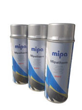(28,83 &euro;/L)3 x 400ml Mipatherm Auspufflack Thermolack 800&deg;C Silver Spray