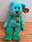 TY Beanie Baby Killarney Bear St Patrick Plush Doll Stuffed Animal Vintage NWT