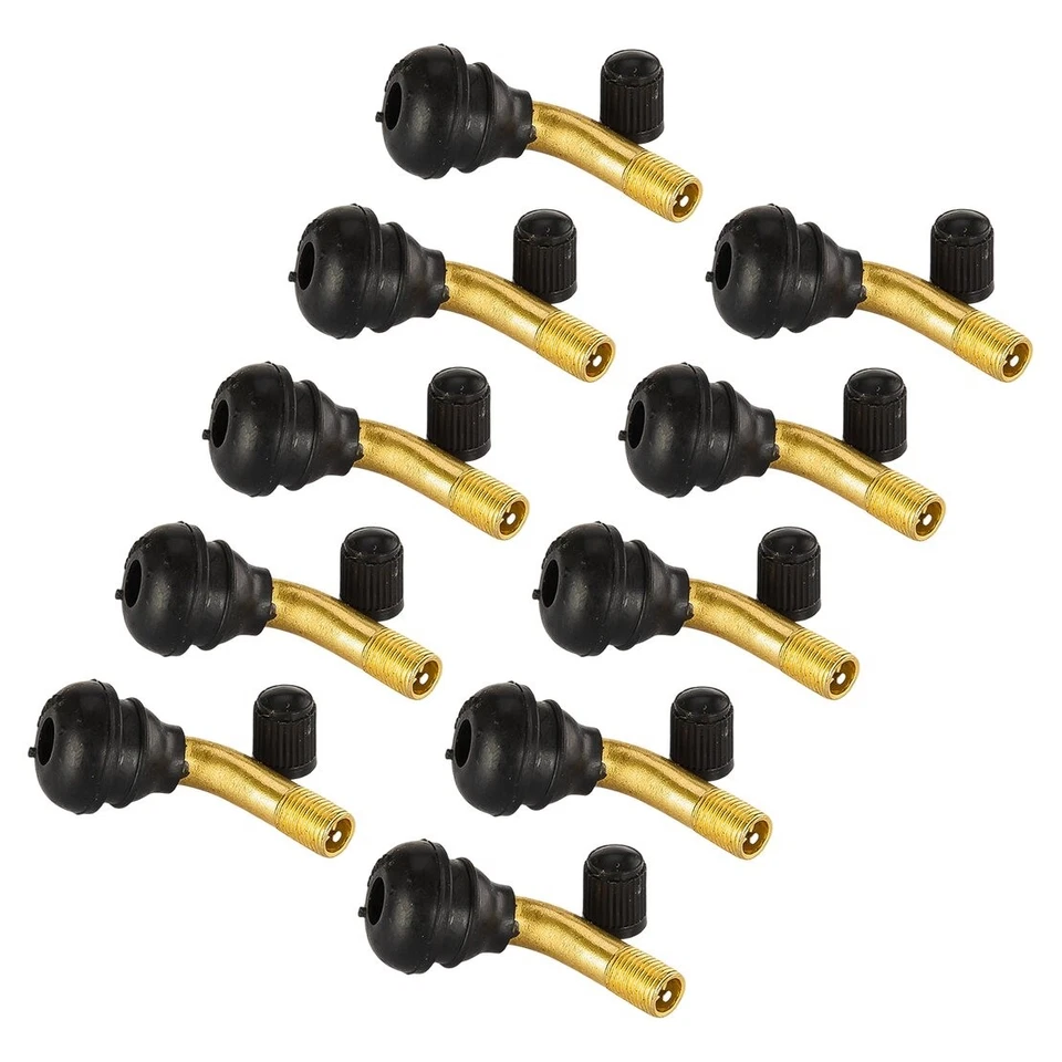 10x Vástago de válvula de neumático de rueda de ciclomotor scooter ángulo de 90 grados nuevo Foto 3 de 4