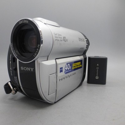 Sony Handycam DCR-DVD110E Handheld Mini DVD Camcorder Silver Tested