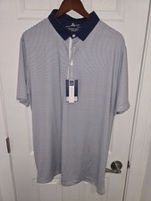 BOSTON SCOTT - BLUE STRIPED Golf Polo - Men's Size XXL (BRAND NEW W/TAGS!!)