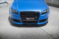 Maxton Design Frontlippe V.2 Passend FüR Audi RS4 B7 Schwarz Hochglanz