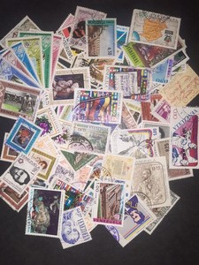 Lotto VENEZUELA accumulo 85 pezzi francobolli no doppi anni 1960 - 1970