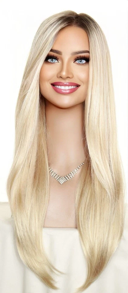 Avery | Pelucas inteligentes de encaje Jon Renau | Monotop frontal de encaje | Rubio Laguna | Caja abierta Foto 2 de 4