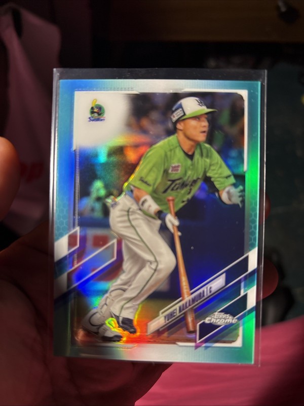 2021 Topps Chrome NPB Nippon Prof Baseball  Yuhei Nakamura #137 Aqua  /199 RC
