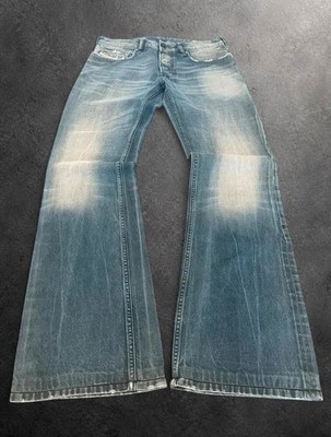 Diesel Zathan Bootcut Jeans W30 L32 Made in Italy 2009 Faded Wash Y2K