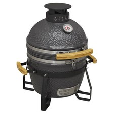 Image of Dellonda Deluxe 16" 40cm Ceramic Kamado Style BBQ Grill Oven Smoker DG158