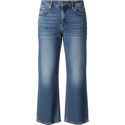 Bagatelle Collection Jeans Wide Leg Patch Pocket Size 26 Blue Denim High Waist