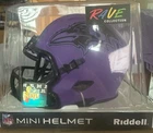 Jonathan Ogden Baltimore Ravens signed rave mini helmet Beckett COA