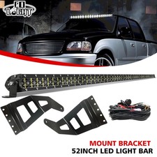 Fit 97-03 Ford F150 52 Led Driving Light Bar Combo Roof Mount Bracket Kitwire Fit 97-03 Ford F150 52 Led Driving Light Bar Combo Roof Mount Bracket Kitwire