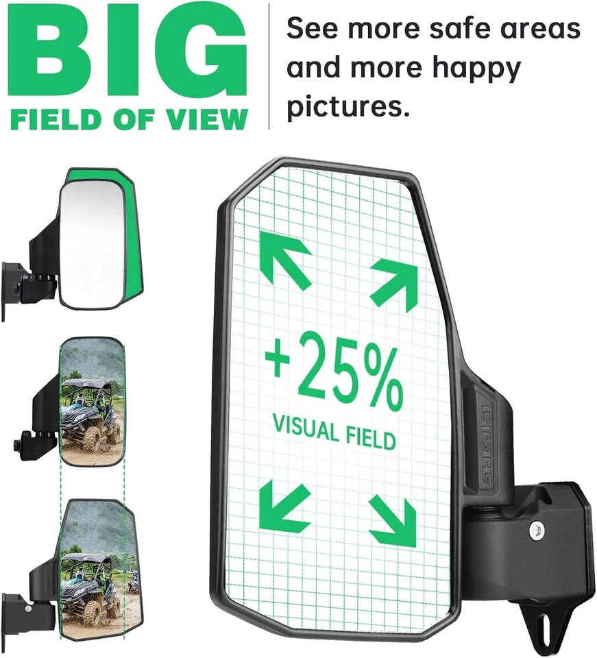 Defender Side Mirrors,The Spring Back Feature Allows Easy Reset After Fold,2024 - image 3 of 4