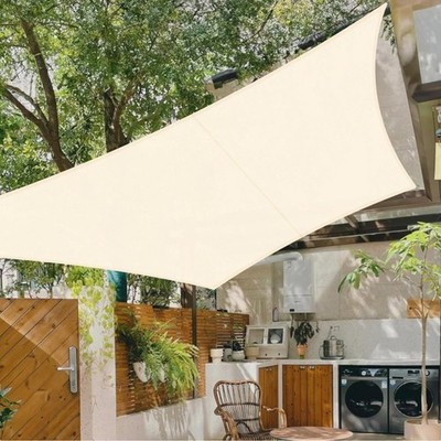 Sonnensegel  2.5x2.5m UV Schutz Windschutz Garten Balkon Sonnen Schutz Khaki