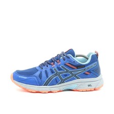 ASICS Damen Gel-Venture 7 Laufschuhe Blau Orange GEL-ämpfung Trail EU 41.5